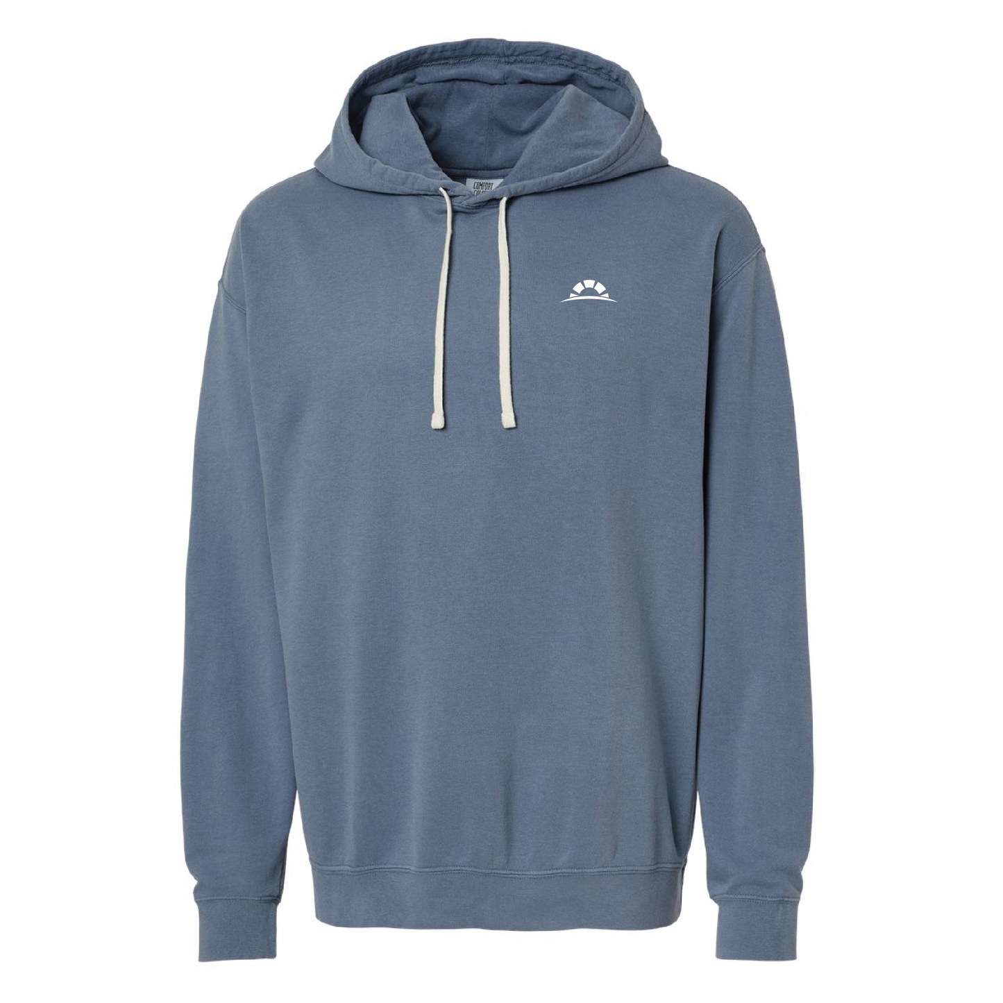 Lightweight Fleece Hooded Sweatshirt Blue Jean