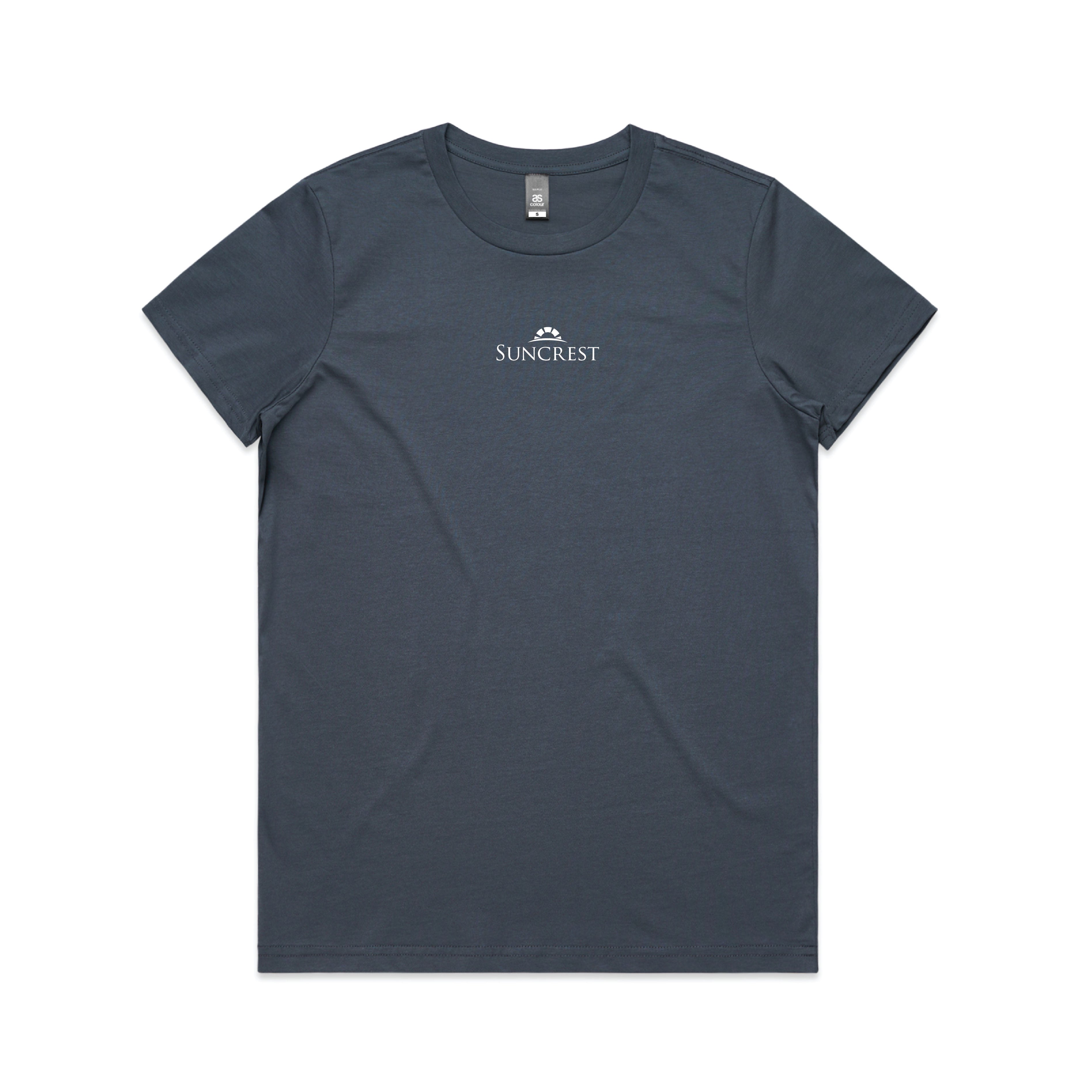 Womens Maple Tee Petrol Blue