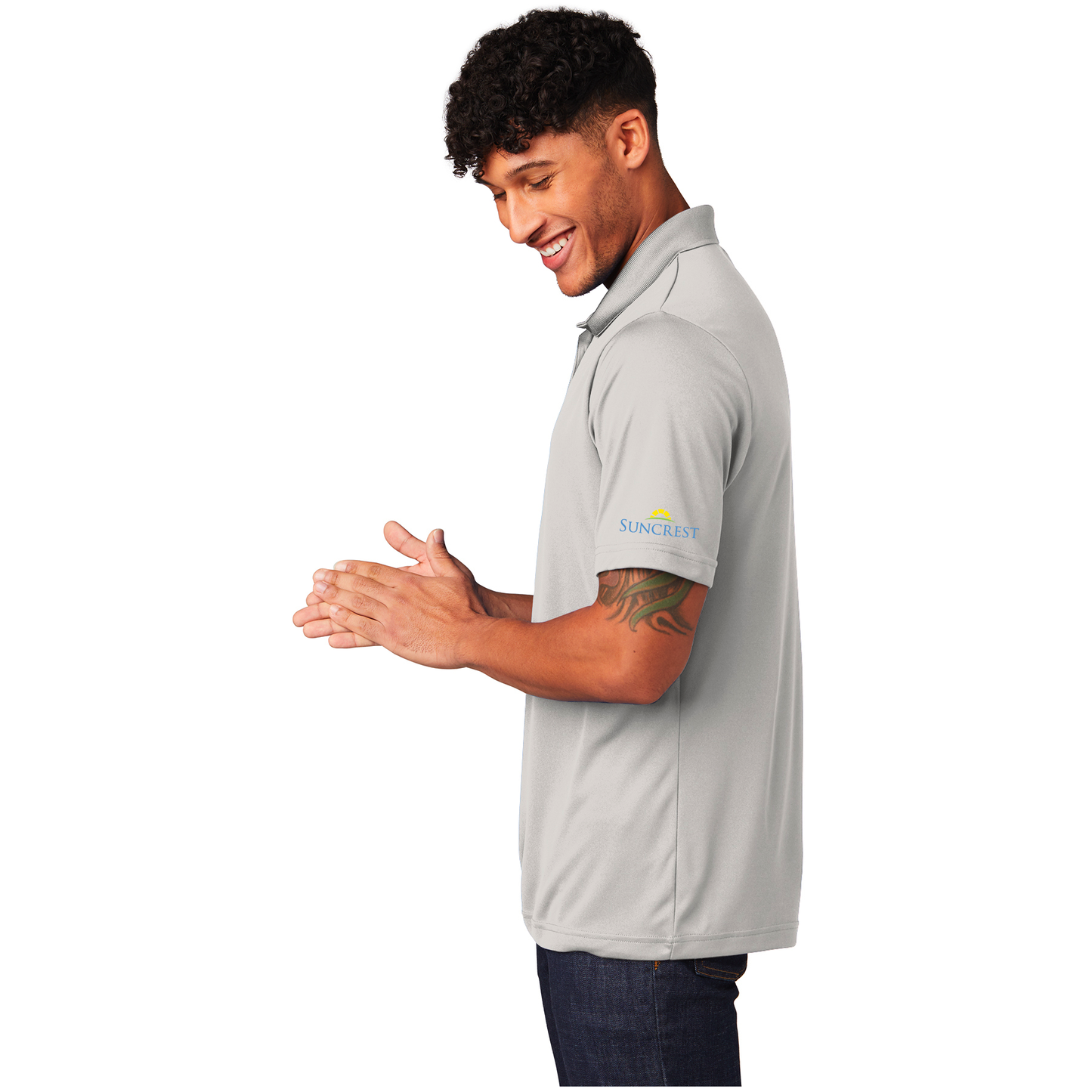 Sport-Tek Silver Polo