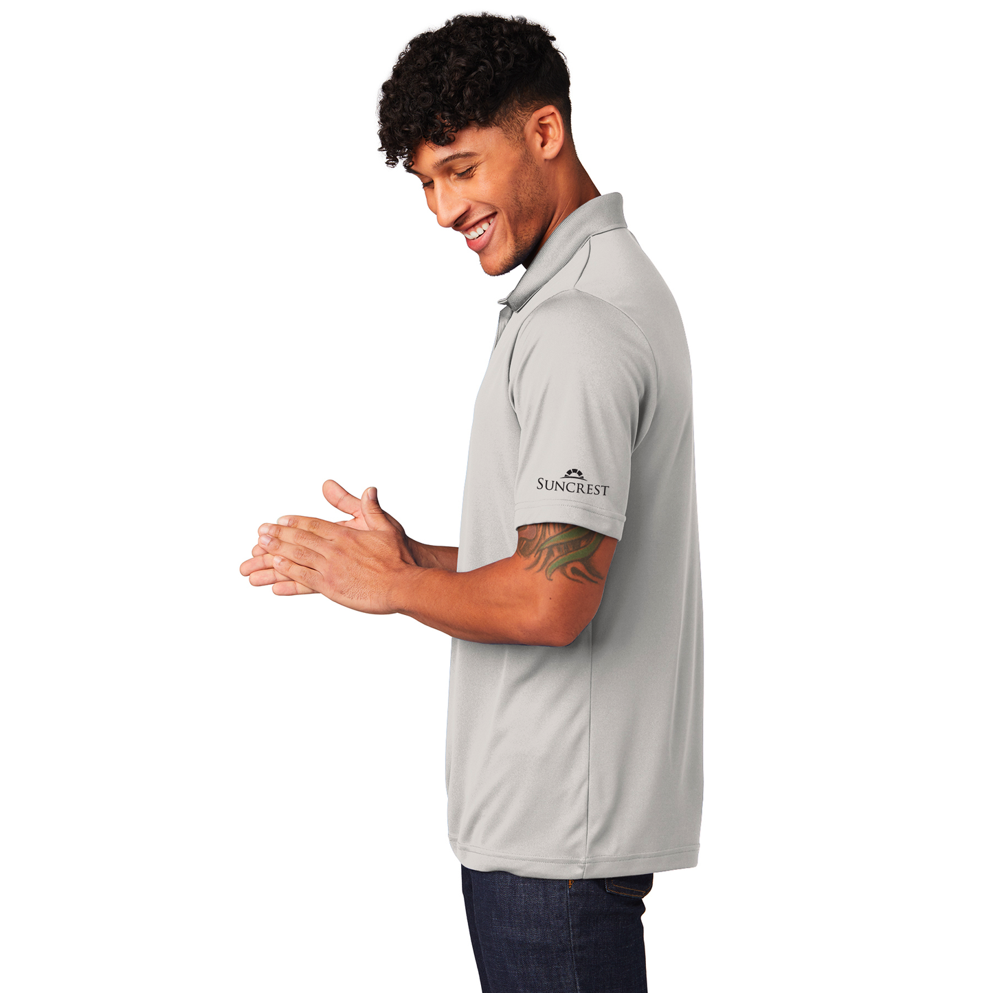 Sport-Tek Silver Polo