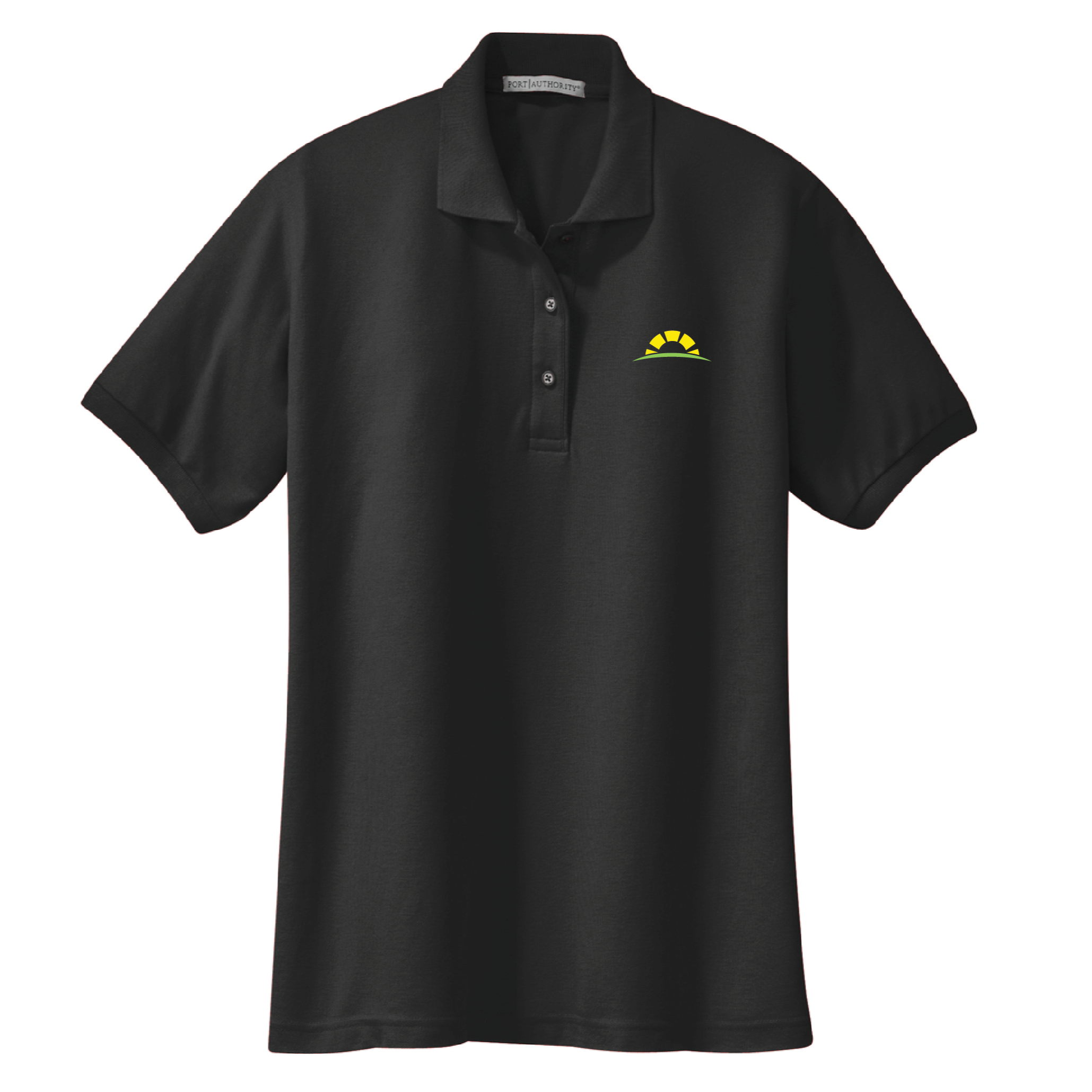 Black Lady's Slik Touch Polo